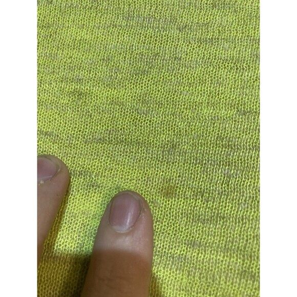 Roberto Collina Italian Luxury Fine Knit Linen Blend Sweater Bright Green Small - Picture 11 of 11